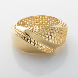 リング アラベスクデザイン 透かしデザイン 18金 K18YG ゴールド 指輪