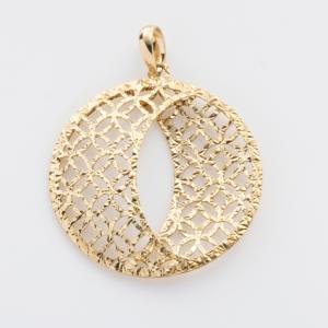 透かしデザイン ボールモチーフ K18 WG ペンダントトップ ゴールド 18