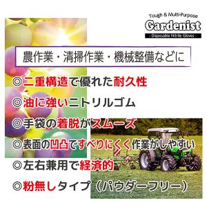 ニトリル手袋 厚手 50枚入 ダイヤ加工 丈夫...の詳細画像3