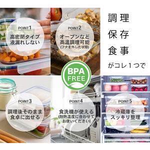 耐熱ガラス容器 大 中 小 3点セット 密閉 ...の詳細画像2