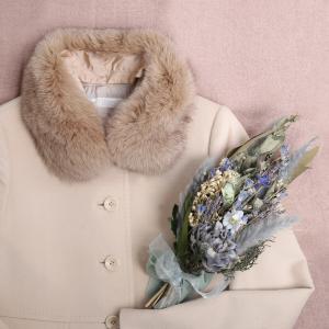 sankyo shokai つけ襟 ファー 襟留め付き レディース ふわふわ