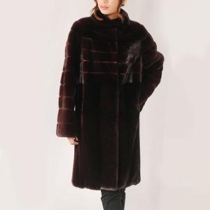 sankyo shokai 毛皮 コート ファー 1点限り スカンブラックミンク