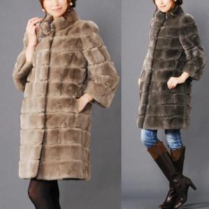 sankyo shokai ファーコート レディース チキャン ラム ファー 7