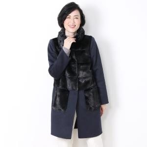 sankyo shokai（三京商会） 毛皮 ミンク コート アンゴラ混 ニット