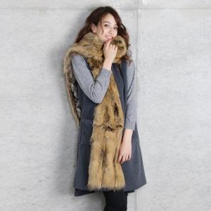 sankyo shokai（三京商会） ブラックミンク 編み込み ストール