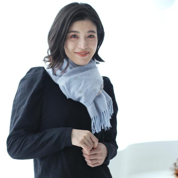 [5%offクーポン]カシミヤ マフラー カシミヤ100％ マフラー レディース モッサ 仕上げ 内...