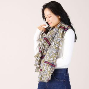 リネン カシミヤ ストール 薄手 大判 レディー...の商品画像