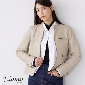 レザー ジャケット レディース シングル 柔らかい