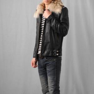 『FUGA/フーガ』ファー付きライダースジャケット FUGA/フーガ』ファー付きライダースジャケット