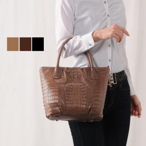 sankyo shokai（三京商会） ワニ革 カイマン 2Way トートバッグ マット