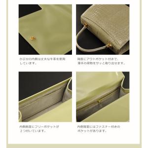 クロコダイルハンドバッグ シャイニング 加工/...の詳細画像2