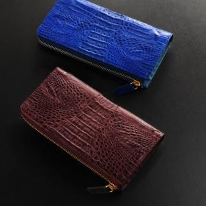 sankyo shokai（三京商会） アリゲーター 長財布 マット加工 センター