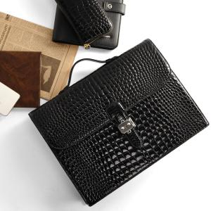 スモール クロコダイル ビジネスバッグ A4対応  ポロサス