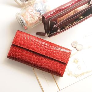 sankyo shokai（三京商会） アリゲーター 長財布 マット加工 センター