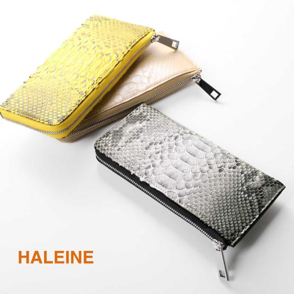 [10%オフクーポン発行中]パイソン 財布 レディース HALEINE アレンヌ ダイヤモンド パイ...