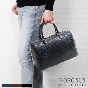 sankyo shokai（三京商会） ［1点限り］ クロコダイル メンズ ボストン