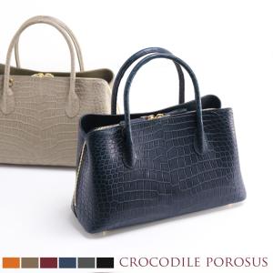 専用！【未使用級】ヒマラヤ クロコダイル 2way ショルダーバッグ センター取 ヒマラヤ クロコダイル トートバッグ ファスナーポーチ付き
