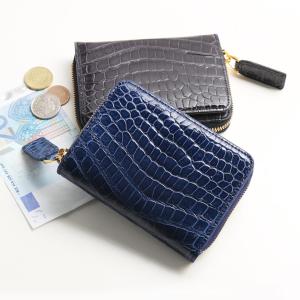 東京クロコダイル 財布 メンズ 二つ折り日本製 クロコダイル ポロサス