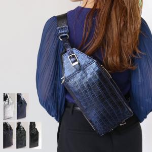 sankyo shokai（三京商会） クロコダイル ショルダーバッグ 2way