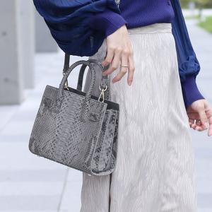 j-whiteダイヤモンドパイソントートバッグ sankyo shokai [5%offクーポン]ダイヤモンドパイソントート