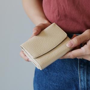 ミニ財布 本革 三つ折り財布 レディース 牛革 小さい財布