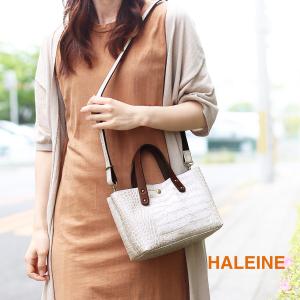 ショルダーバッグ レディース 斜め掛け 革 小さめ クロコダイル型押し ミニバッグ HALEINE ブランド 牛革 日本製 2WAY ギフト 4FB (07000381r)＜爆買＞