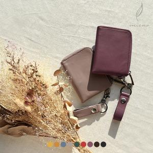 [10%offクーポン]ミニ財布 本革 レディース 小さい 牛革 l字ファスナー 財布 コンパクト レザー 贈り物 プレゼント mieno ［名入れ 可能］ 5F (07000390r)