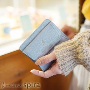 ミニ財布 レディース 本革 ブランド mieno spira BOX型 小銭入れ付き コンパクト財布 (07000497r)［ネコポスで送料無料］｜j-white