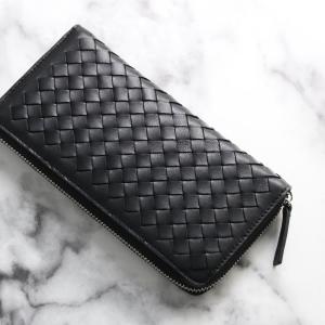 財布 メンズ 長財布 イントレチャート ラム 本革 メッシュ 4FC 子羊革