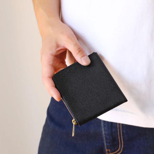 メンズ ミニ財布 薄型 コンパクト 牛革 L字 ファスナー ブランド Jamale 小さい 薄い サ...