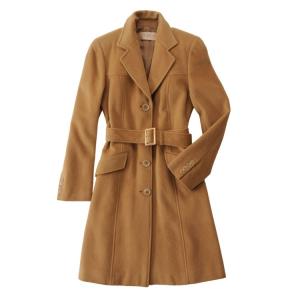 アンゴラ ＆ ウール コート ウエストベルト 付き カラー:キャメル[ベージュ](08000034-zz-cmlr)