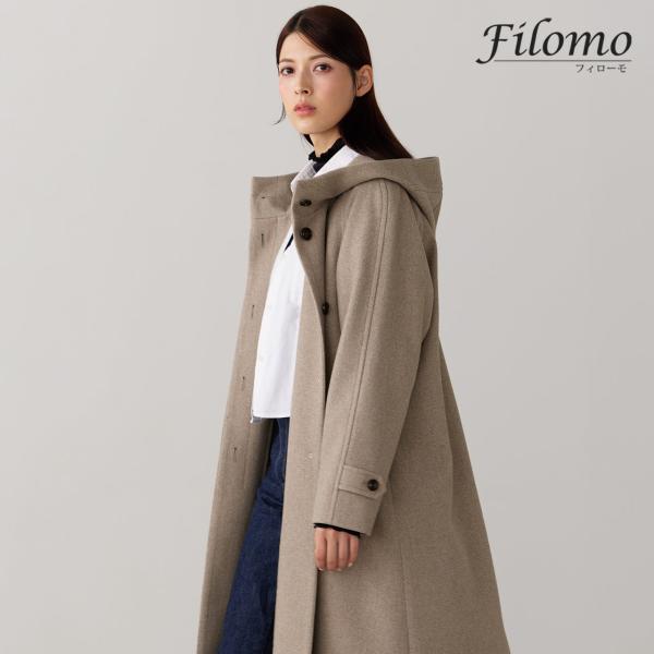 ［10%OFFクーポン対象］Filomo ロングコート フード付き レディース ロング丈 コート フ...