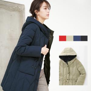 レディース ダウンコート フード付き ダウン80% 綿 女性 コート ダウン (08000236r)