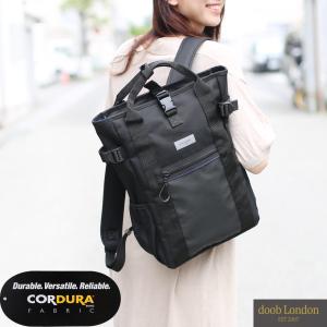 CORDURA（R） リュック レディース 12L ビジネス 撥水 A4 ブランド doob London バックパック 大容量 コーデュラ 軽量 (09000179r)
