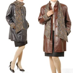 sankyo shokai（三京商会） ラムレザー ノーカラー コート ロング丈