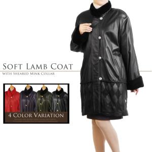 ここ❣️ シェアード　ミンク　スワカラ　トリム　ファーコート　リアル　ファー ここ❣️ シェアード ミンク スワカラ トリム ファーコート