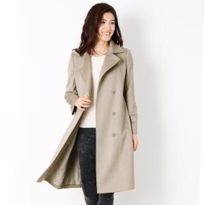 【美品】カシミヤ100%ロングコート ベルト付き　INED セール】 カシミヤ100％コート(ベルト付き) （ステンカラー