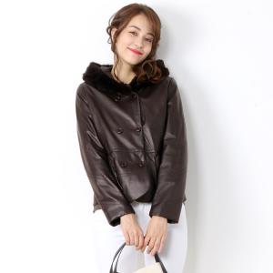 sankyo shokai（三京商会） レザージャケット レディース ノーカラー