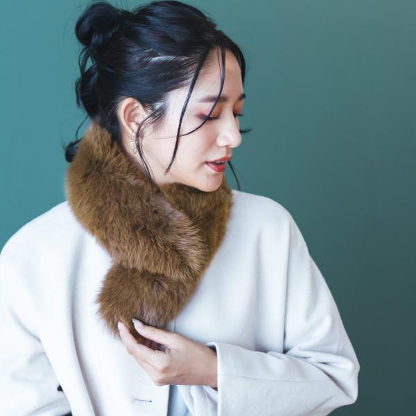 ファー マフラー レディース ふわふわ フォックス カラー チョーカー 毛皮 結婚式 秋冬 ファッシ...