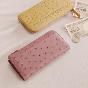ブランドセール Ostrich オーストリッチ 長財布 レディース 本革 