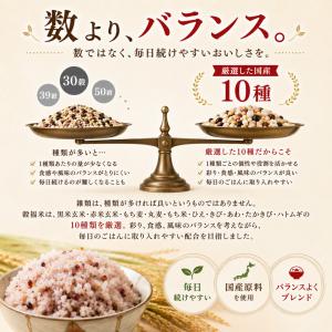 10種 パワー雑穀 穀福米 国産 260g 黒...の詳細画像5