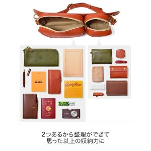 ボディバッグ Duo 本革 栃木レザー メンズ...の詳細画像4