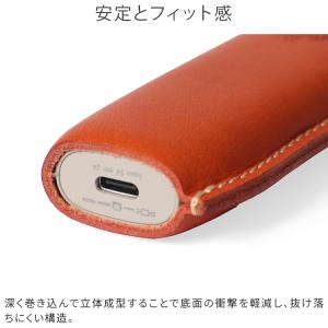 iQOS ケース 本革 栃木レザー イルマiワ...の詳細画像5