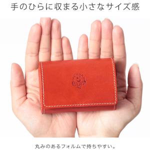 三つ折り財布 手のひら財布 -minit- レ...の詳細画像3