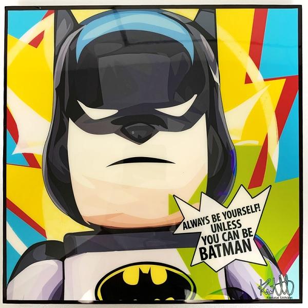 BATMAN BEAR (2) バットマン ベアー「ポップアートパネル Keetatat Sitth...