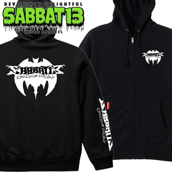 SABBAT13 サバトサーティーン サバト13「VAMP BAT ZIP-HOODIE」ジップアッ...