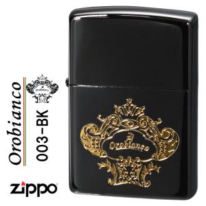父の日：zippo(ジッポー)オロビアンコ　エッチング　ロゴ　ブラックニッケル　ORZ-003-BK  送料無料（ネコポス対応）｜jackal