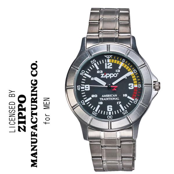 激レア 腕時計メンズ  ZIPPO社公式ライセンス 腕時計 ZIPPOロゴ入り 当店蔵出し アナログ...