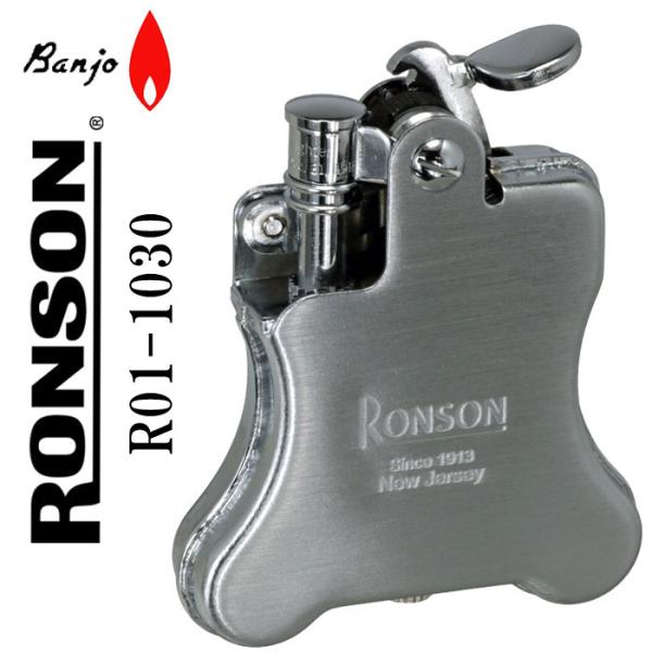 ロンソン ライター バンジョー RONSON Banjo オイルライターR01-1030 クロームサ...