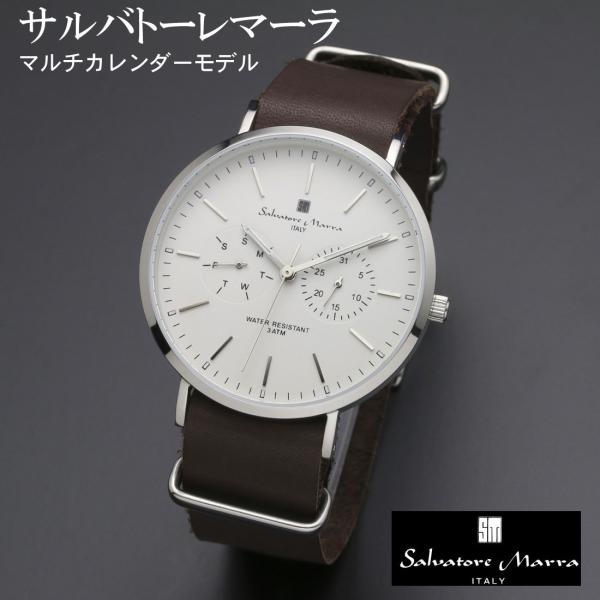 腕時計 メンズ レディース Salvatore Marra サルバトーレマーラ マルチカレンダー 3...